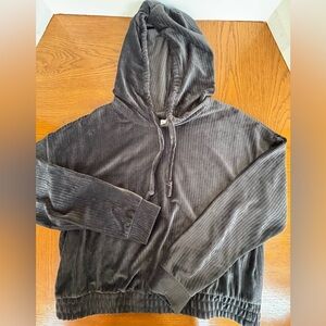 No Boundaries Gray Velour Flare Pants Set